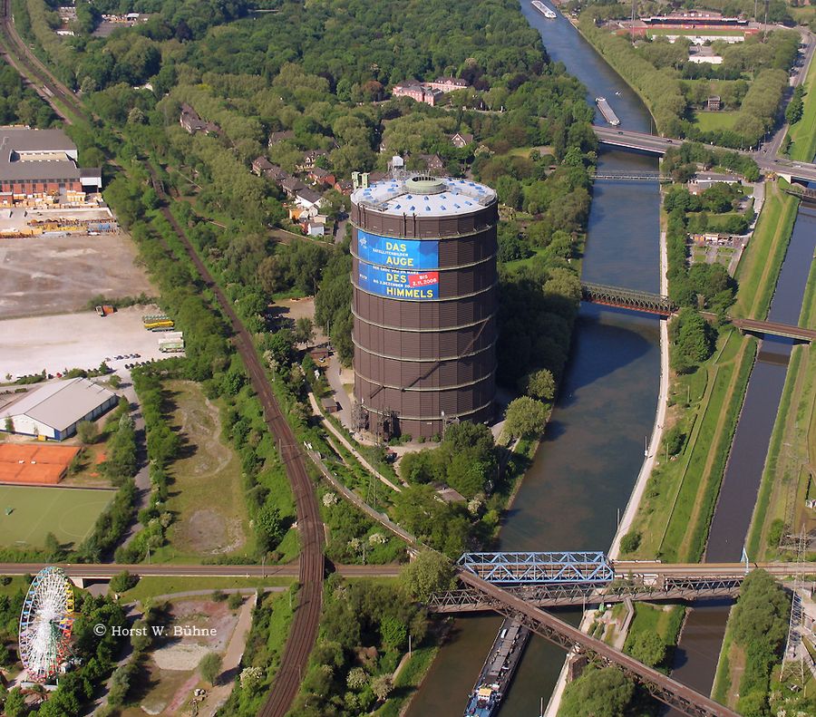 Oberhausen, Gasometer, Rhein-Herne-Kanal, Emscher