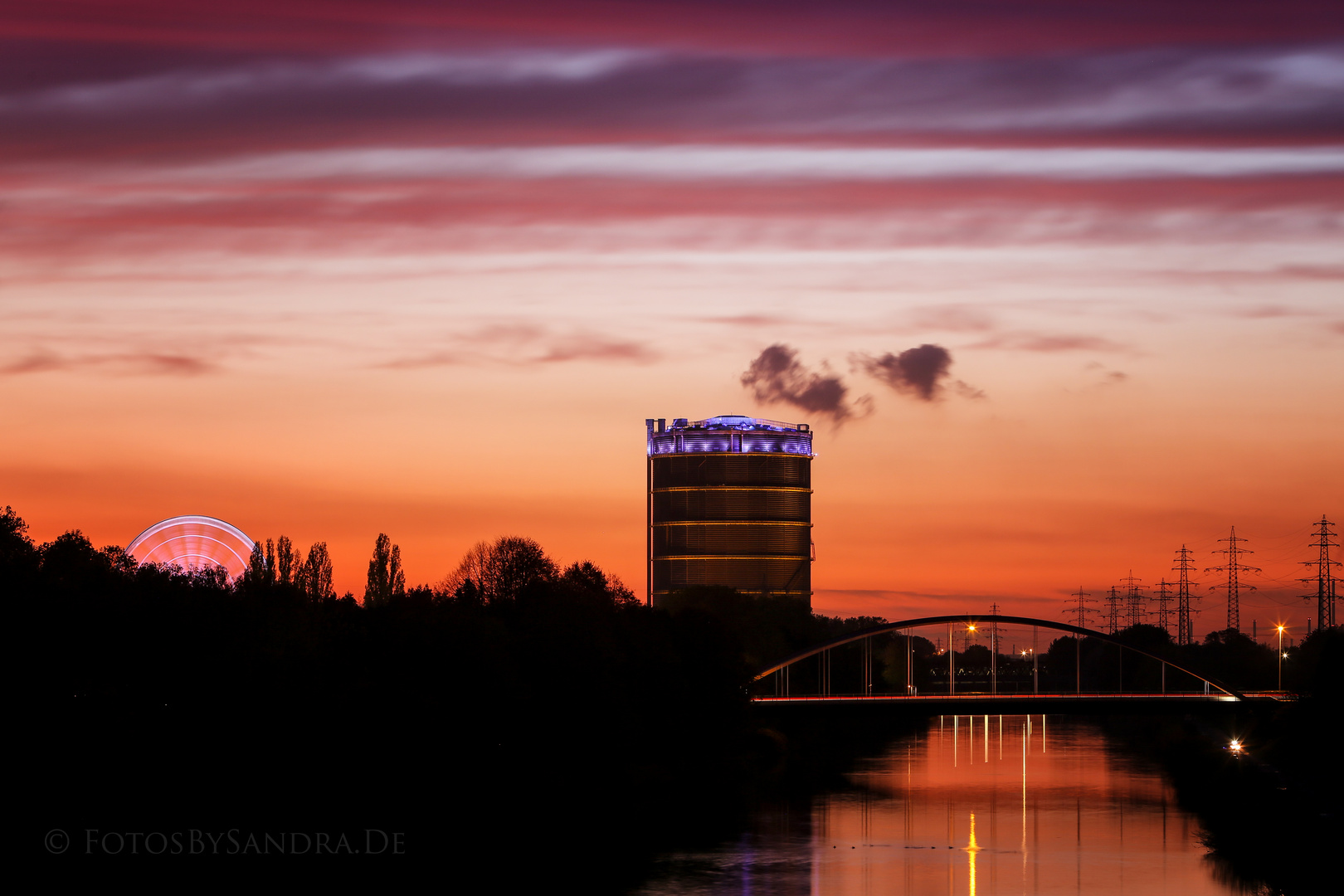 Oberhausen meine Stadt Foto & Bild sonnenuntergang, industriekultur