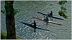 Oberhausen Rhein-Herne-Kanal II - Kanutinnen