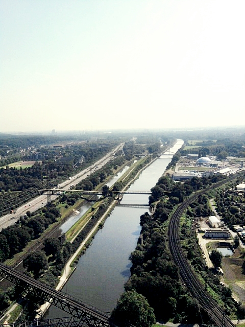 Oberhausen vom Gasometer aus