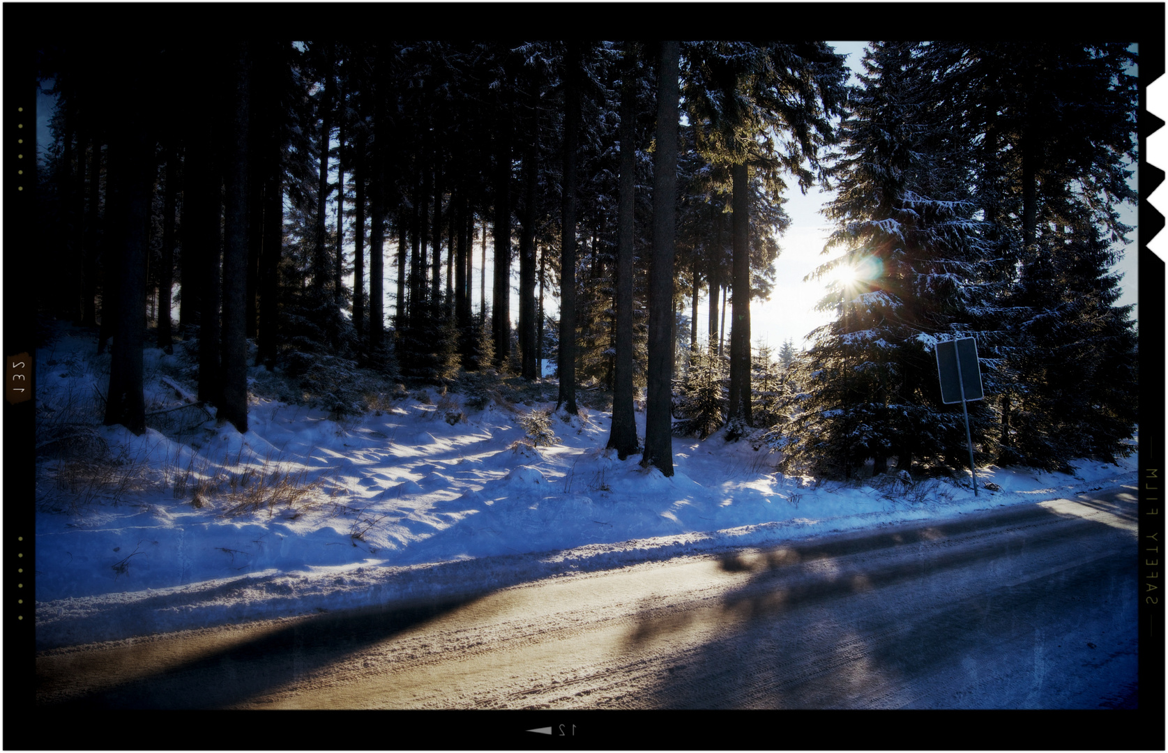 Oberhof vor Sonnenuntergang