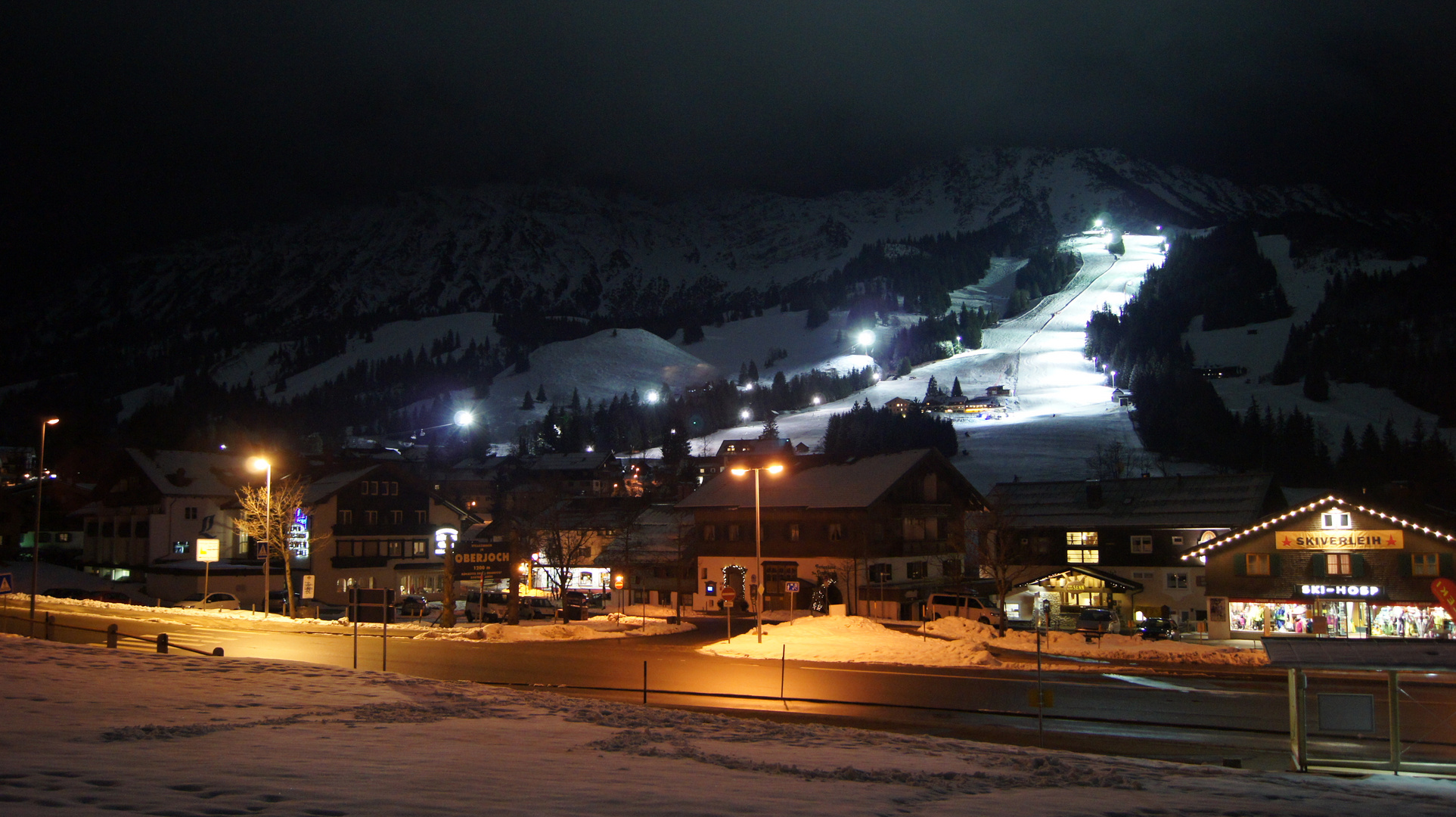 Oberjoch bei Nacht