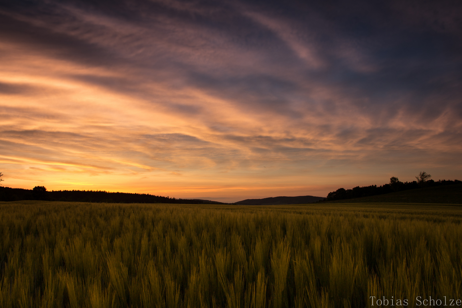 Oberlausitzer Sonnenuntergang