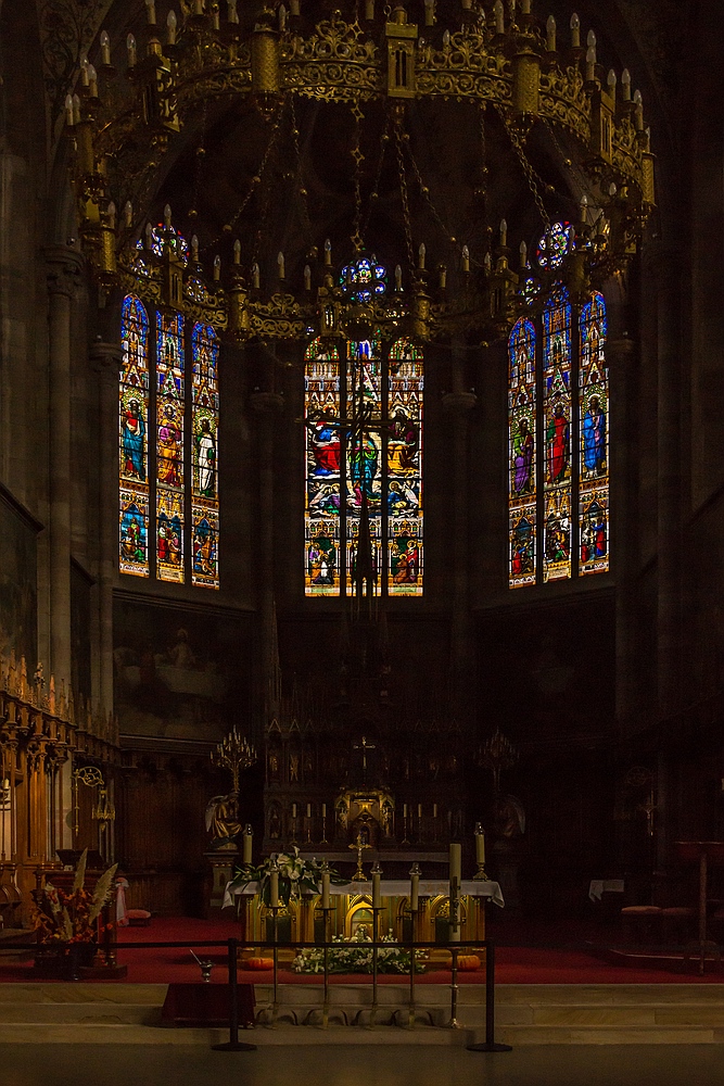 Obernai - Kircheninnenraum St. Peter und Paul