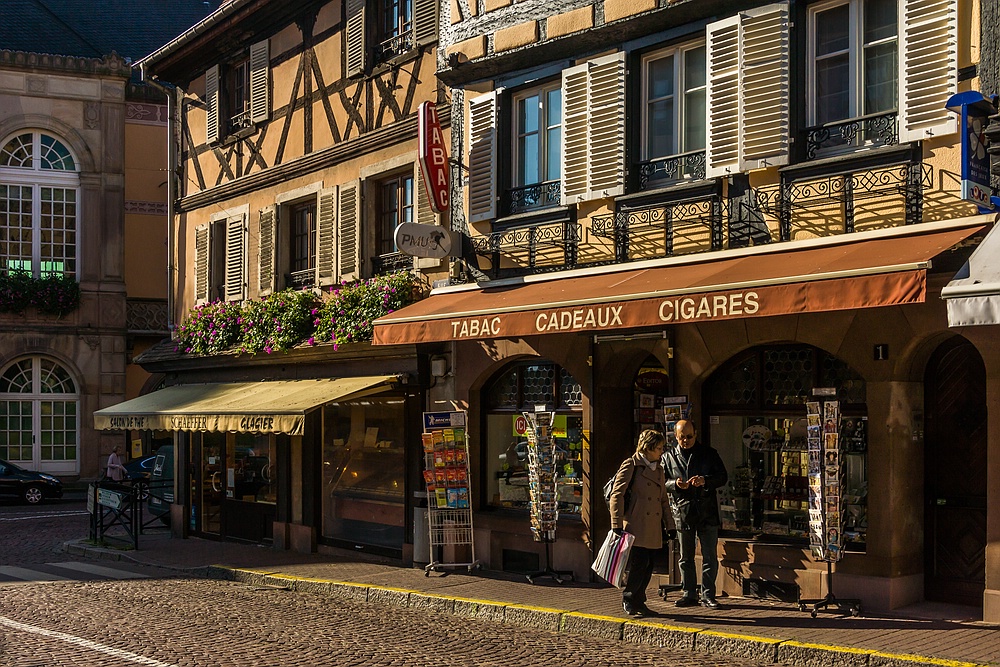 Obernai - Straßenszene