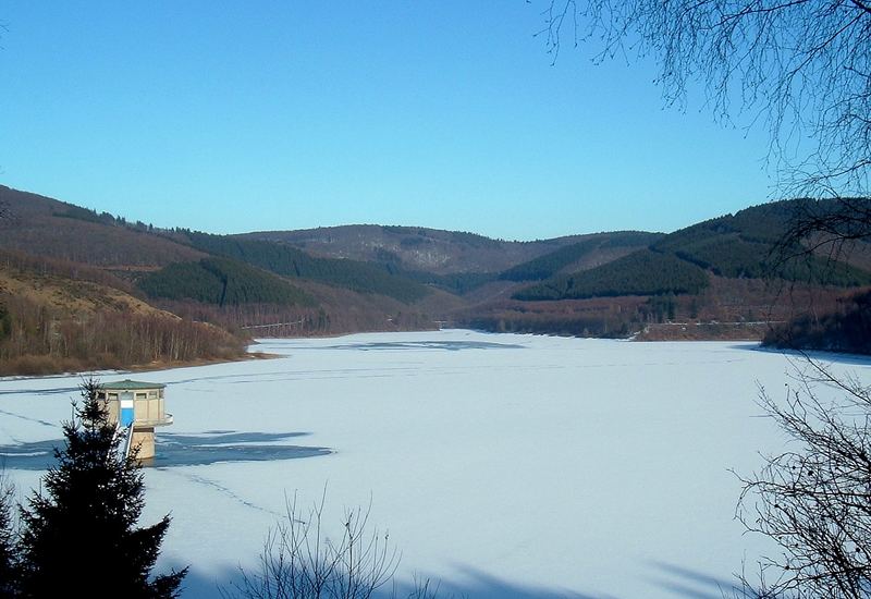 Obernautalsperre im Winter