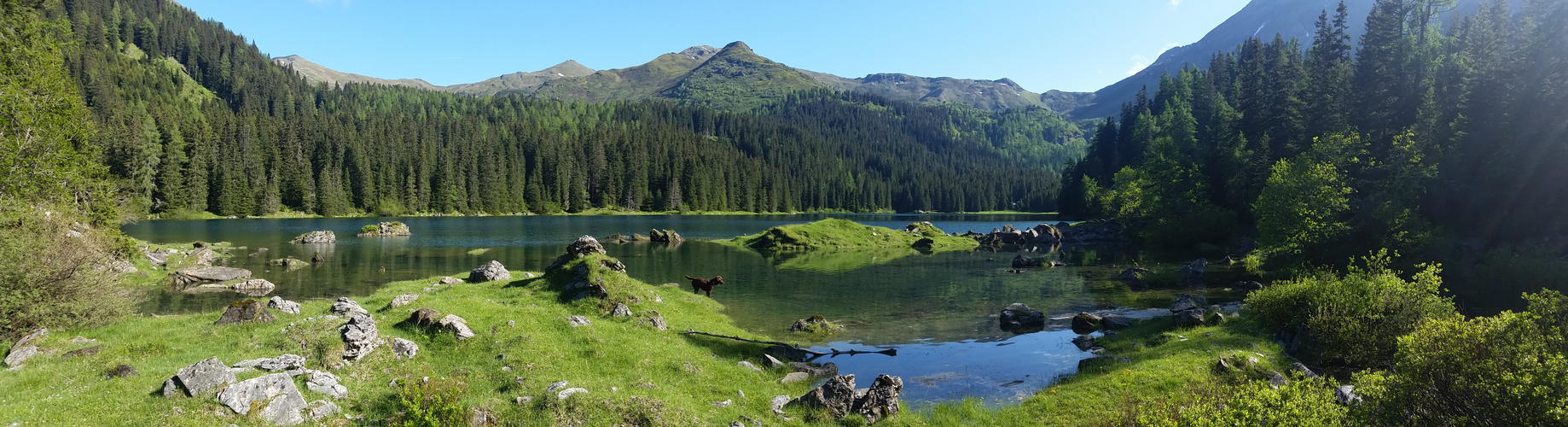 Obernberger See am späten Nachmittag