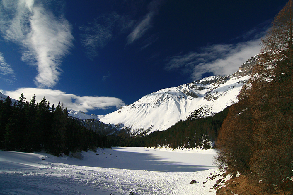 Obernbergersee im Winter