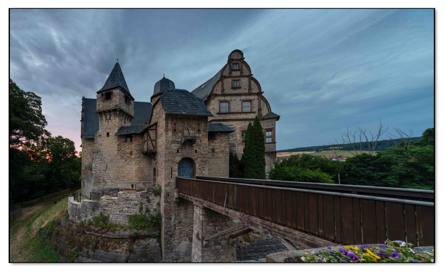 Oberschloss Kranichfeld am Morgen