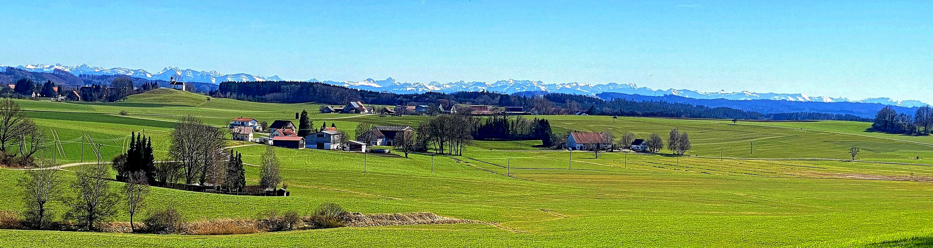 Oberschwäbische Landschaft bei Fön