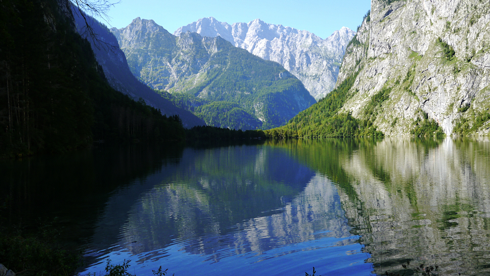 Obersee mit Watzmann im Hintergrund