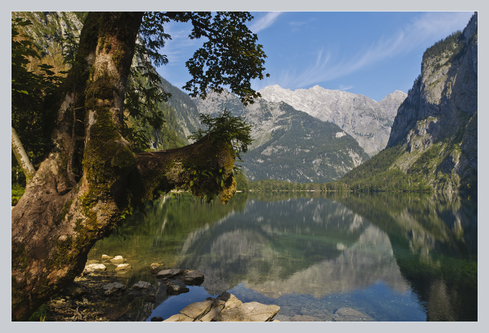 Obersee mit Watzmann Ostwand