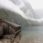 Oberseehütte mit Wolkenschleier