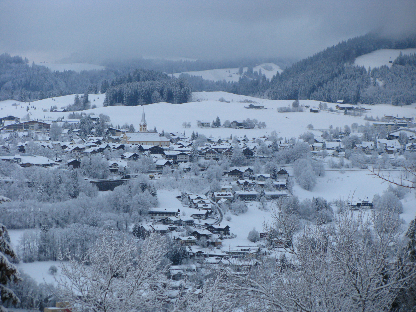 Oberstaufen (Allgäu) im Schnee