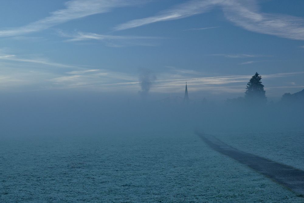 Oberstdorf im Nebel