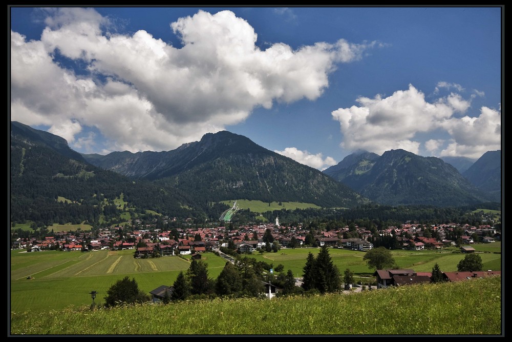 Oberstdorf mit Schattenberg - Schanze