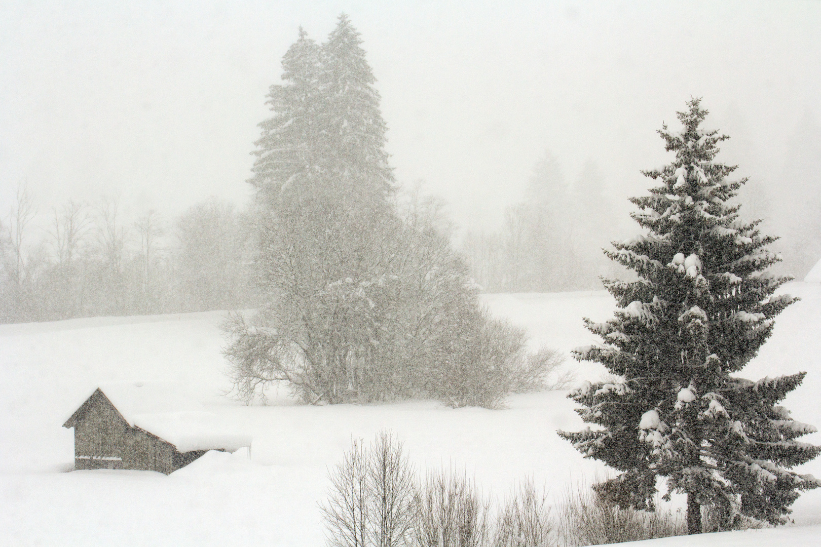 Oberstdorf, Schneefall