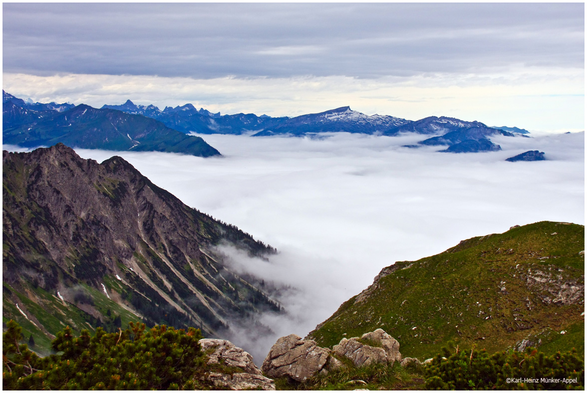 Oberstdorf unter der Wolkendecke