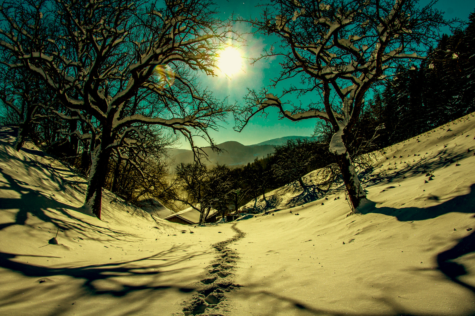 Obertal im Winter