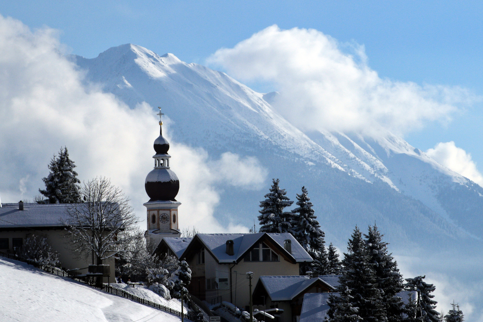 Obertelfes im Morgenlicht