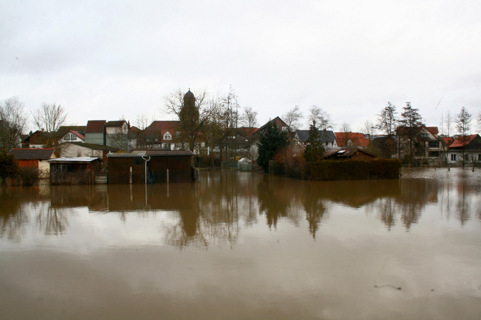 Obervorschütz unter Wasser