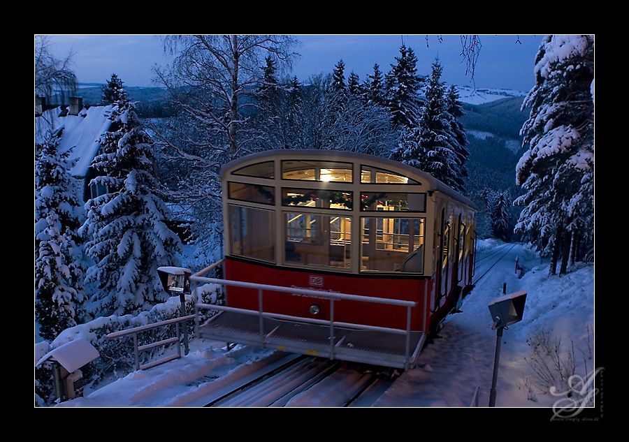 Oberweissbacher Bahn am Abend