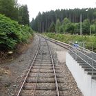 Oberweißbacher Berg- und Schwarzatalbahn - Blick in Fahrtrichtung