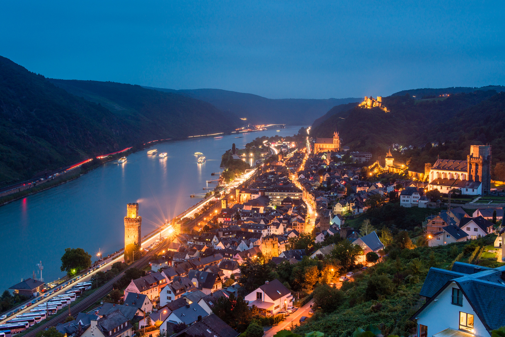 Oberwesel in der blauen Stunde