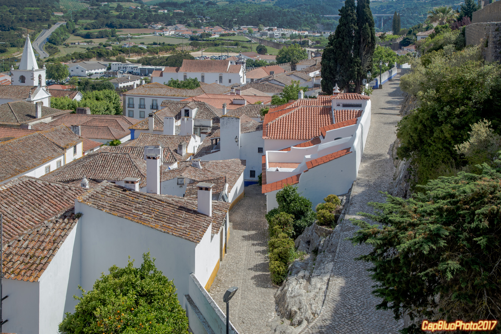 Obidos vom Wehrgang gesehen