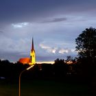 Obing Abendstimmung kurz vor dem Gewitter