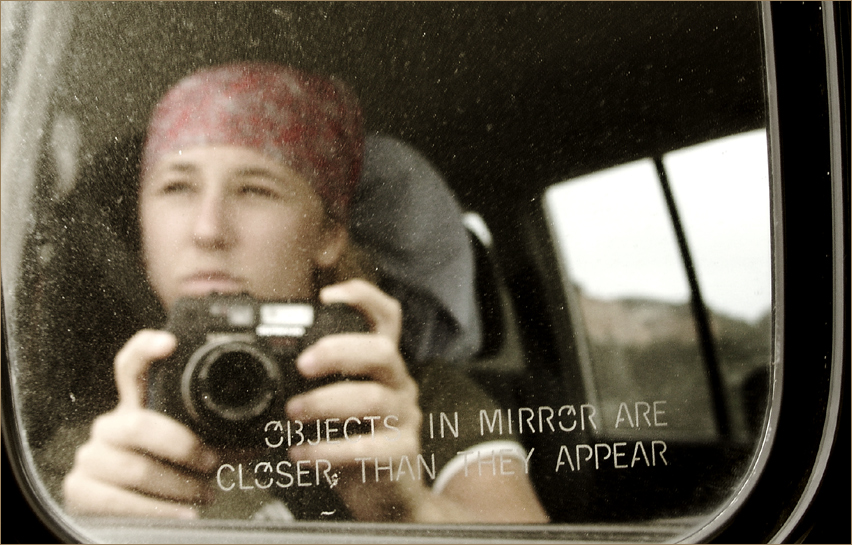 objects in mirror...