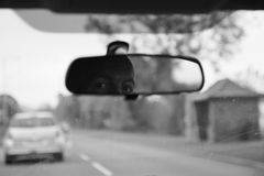 Objects in the rear view mirror may appear closer than they are