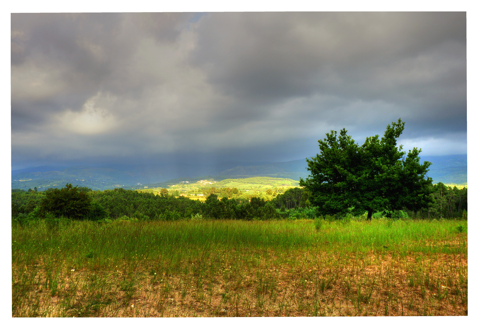 Obscured mountain