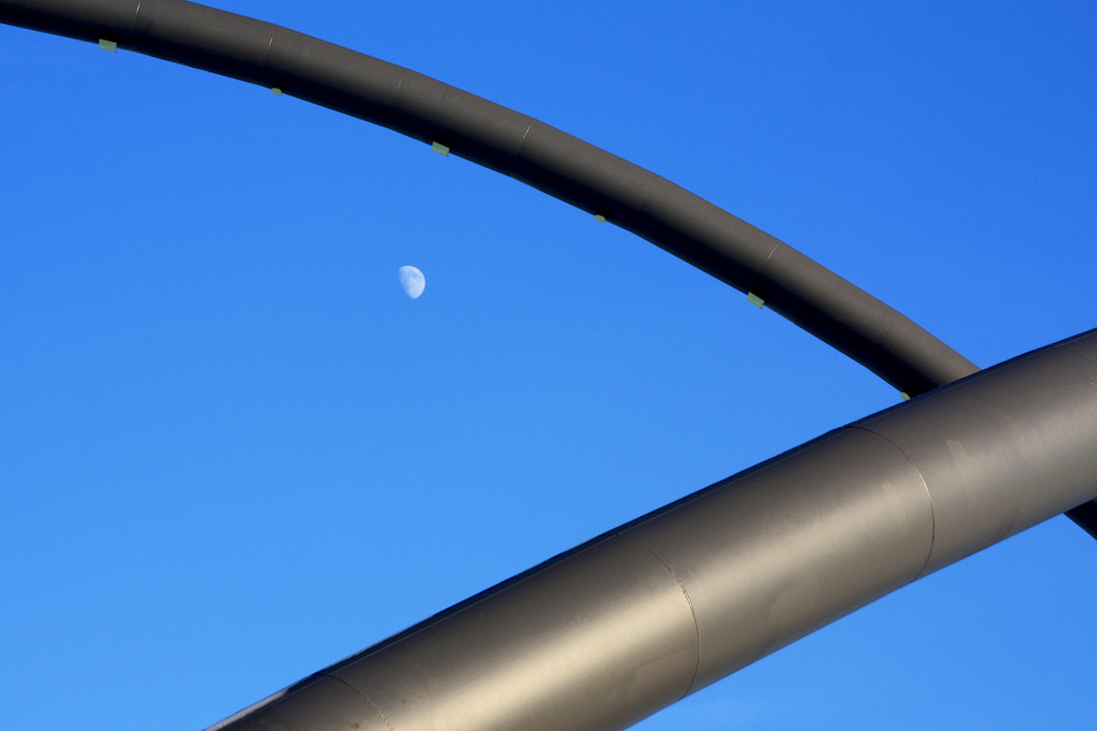 Observatorium mit Blick auf den Mond