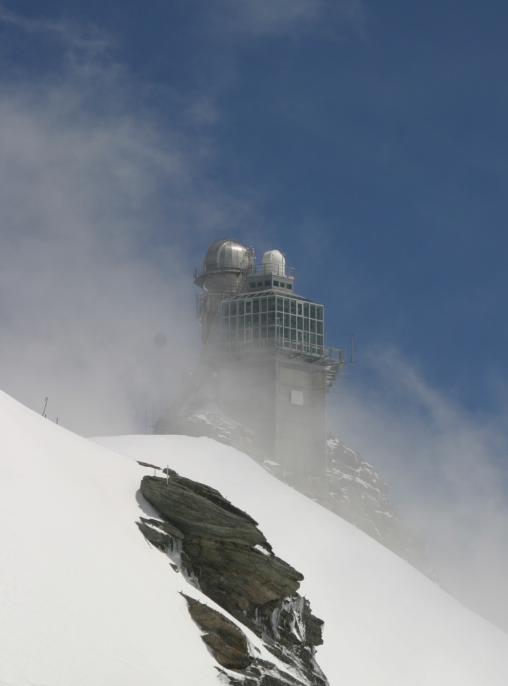 Observatorium "Sphinx" auf dem Jungfraujoch ...