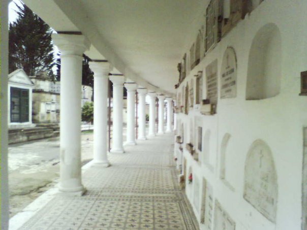 observing a cemetery