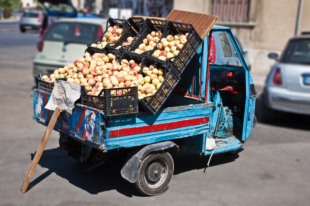 Obst auf Rädern