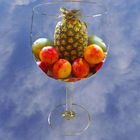 Obst im Weinglas 