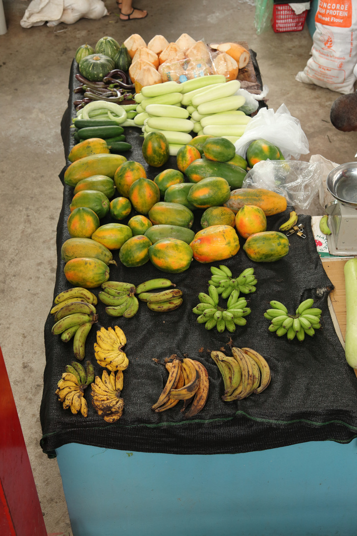 Obst und Gemüse auf den Seychellen