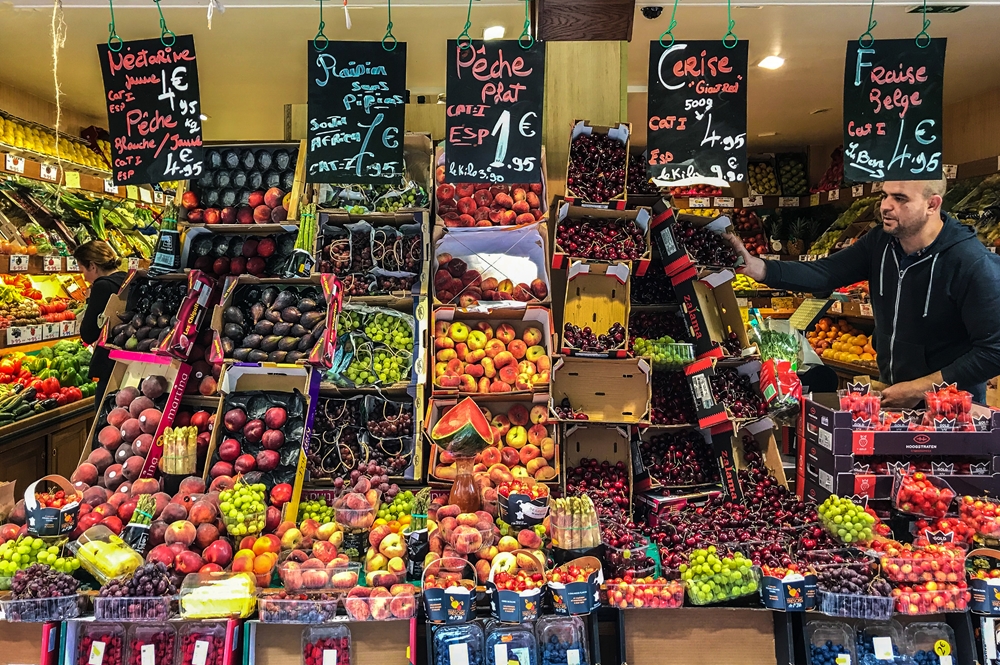 Obst und Gemüse in Paris