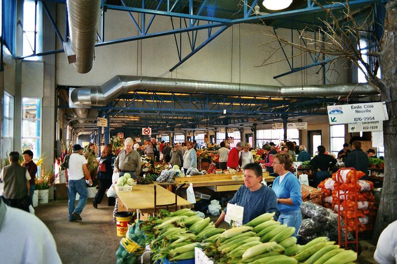 Obst und Gemüsemarkt in Quebec City