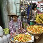 Obst- und Gemüsemarkt in Thayet Myo - Myanmar