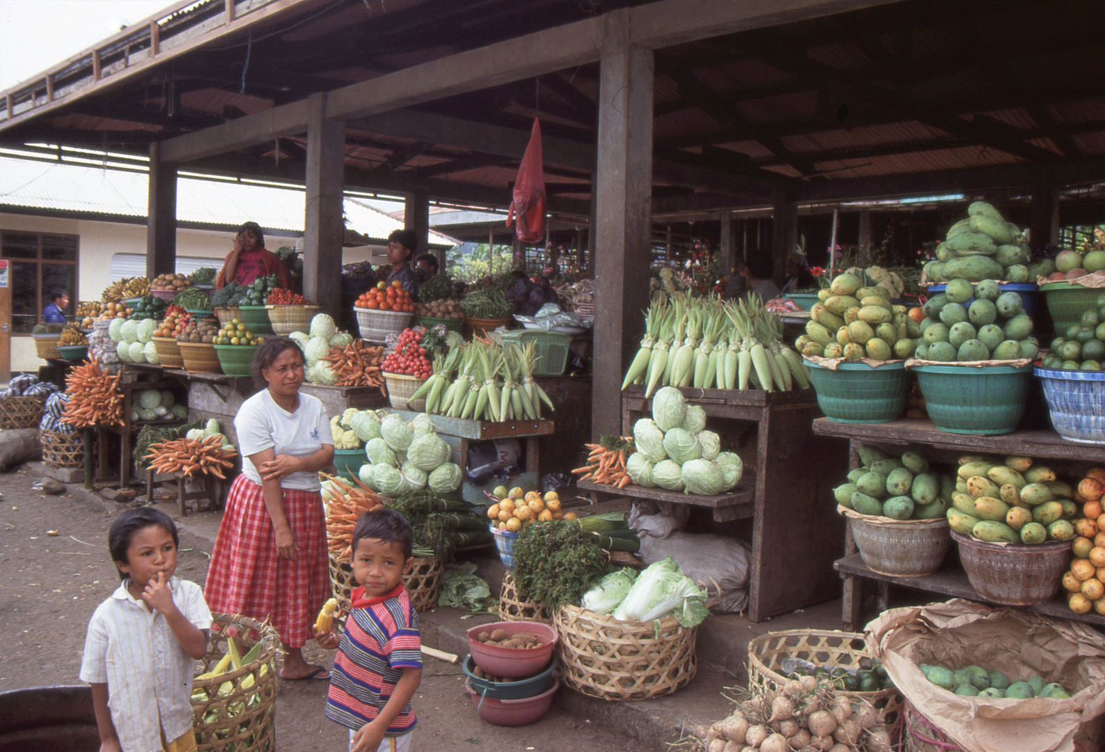 Obst- und Gemüsestand auf Bali