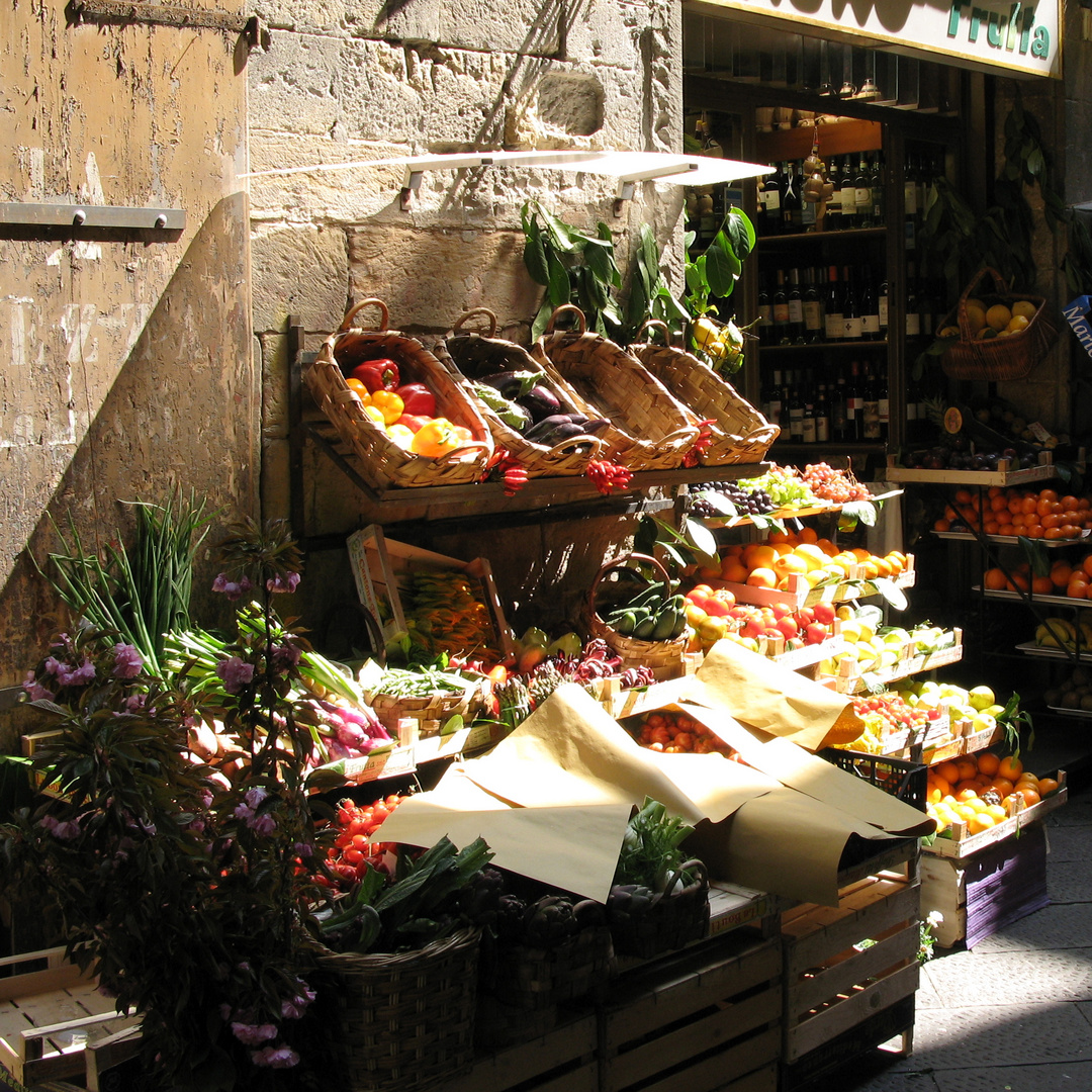 Obst und Gemüsestand in Florenz