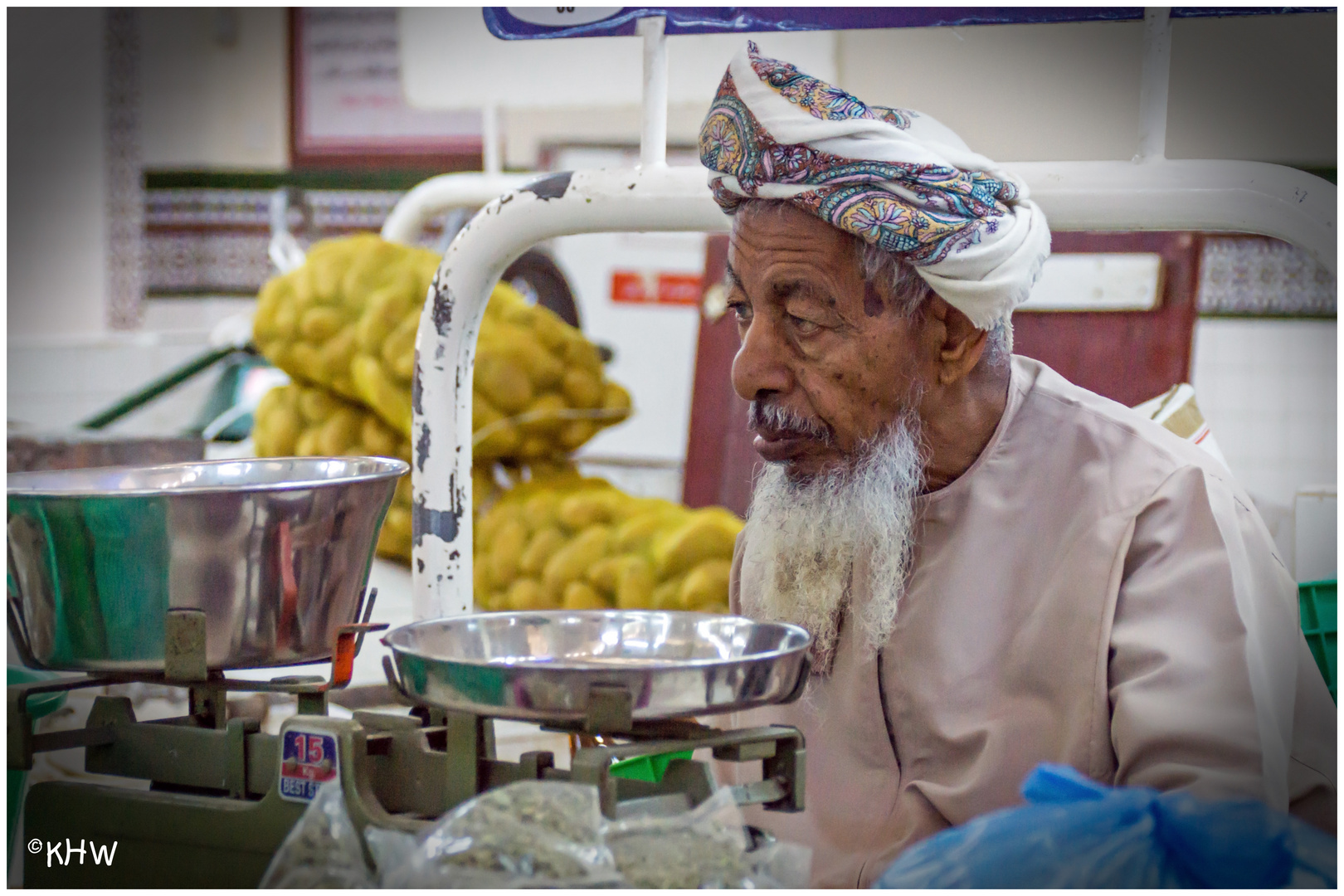 Obsthändler in Nizwa (Oman)