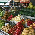 OBSTSTAND AM MARKT VON NATHON-KOH SAMUI