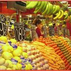 Obststand auf dem Mercat de la Boqueria - Barcelona