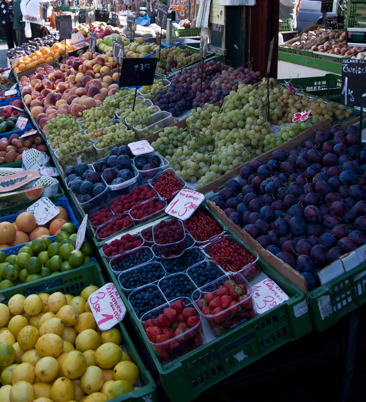 Obststand auf dem Naschmarkt