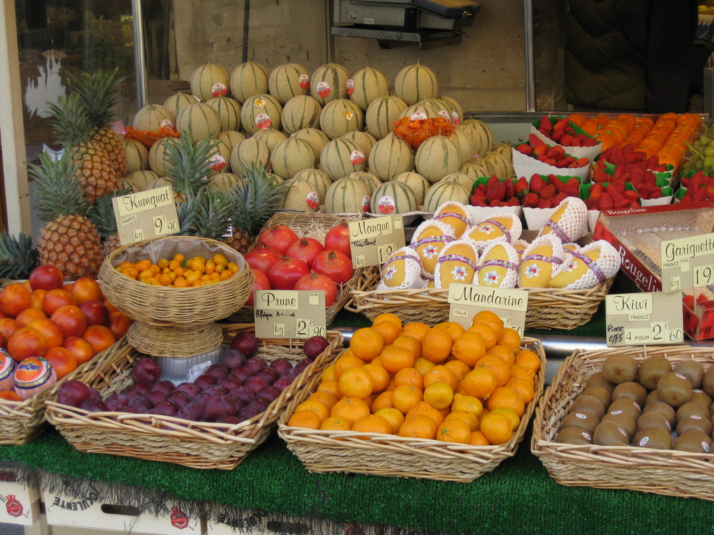 Obststand im Marais, Paris