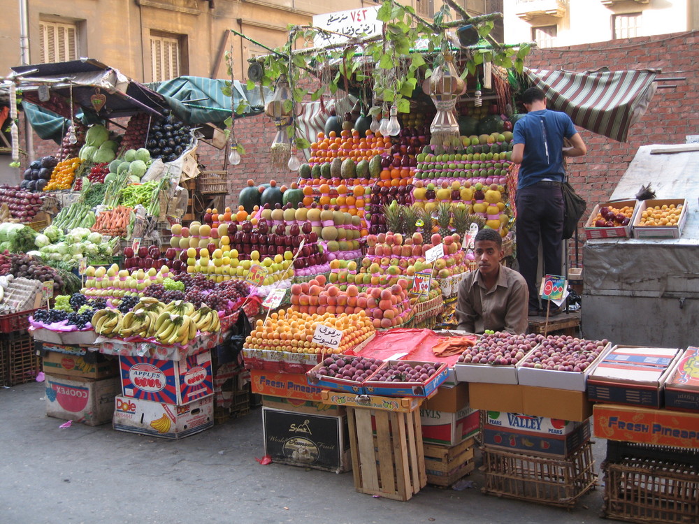 Obststand mit Fantasie